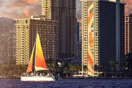 Waikiki Beach Catamaran Cocktail Sail at Sunset thumbnail 2