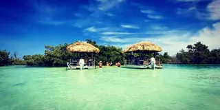 Key West Sandbar Cruise on a Tiki Bar Boat 4 hr