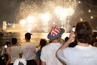 New York City Fireworks Cruise with Open Bar and Buffet thumbnail 1