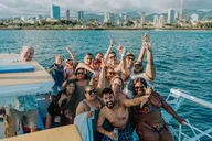 Waikiki Sunset Cruise with Live DJ and Swimming thumbnail 4