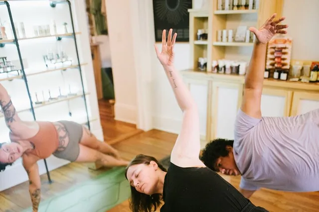 Savannah Yoga Session in Boutique Cannabis Store - Image 1