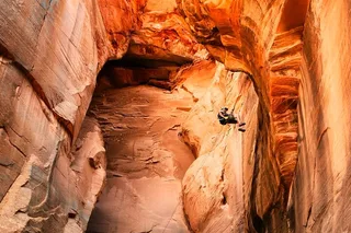Rock Canyon Rappelling Near Zion National Park
