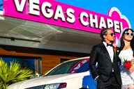 Las Vegas Elvis Themed Wedding with Limousine thumbnail 2