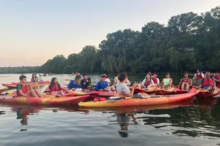 Austin Bat Watching Kayak Tour at Evening