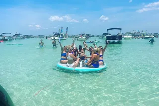 Destin Pontoon Tour to Crab Island with Captain