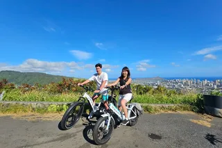 Waikiki Electric Bike Ride to Tantalus Lookout