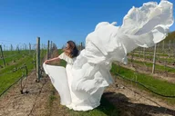 Traverse City Flying Dress Photo Shoot thumbnail 1