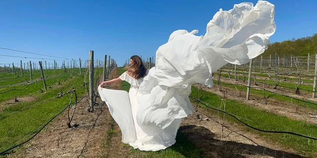 Traverse City Flying Dress Photo Shoot - Image 1