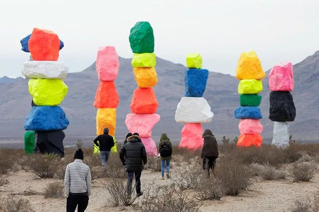 Las Vegas Red Rock Canyon and Seven Magic Mountains Tour - Image 1