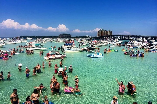 Destin Private Pontoon Tour to Crab Island 4 Hr - Image 1