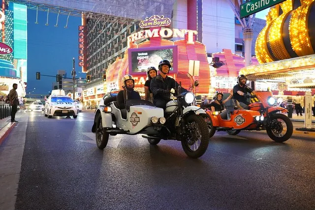 Las Vegas Sidecar Motorcycle Tour at Night - Image 5