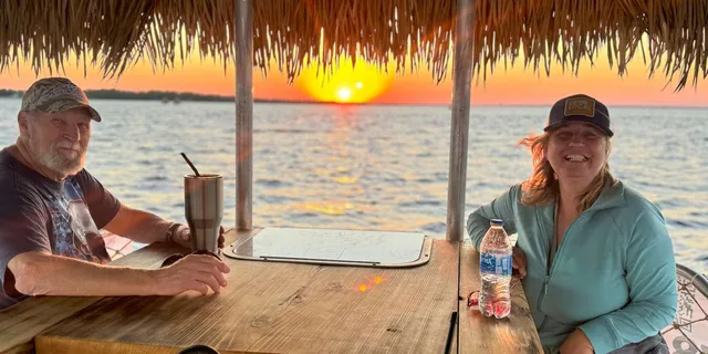 Panama City Beach Sunset Tiki Boat Tour 90 Min - Image 1