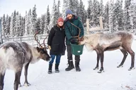 Borealis Basecamp Reindeer and Snowmobile Day Trip thumbnail 2