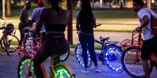 Houston LED Night Light Bike Ride
