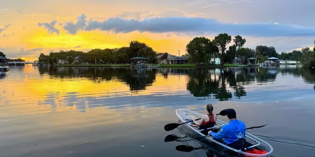 Crystal River Clear Kayak Sunset and Glow Tour - Image 1