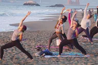 San Francisco Silent Disco Yoga at Baker Beach thumbnail 4