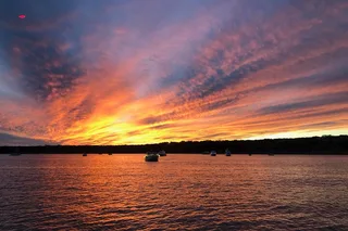 Austin Yacht Charter on Lake Travis at Sunset
