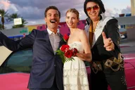 Las Vegas Elvis Themed Wedding with Limousine thumbnail 1