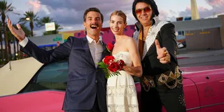 Las Vegas Elvis Themed Wedding with Limousine