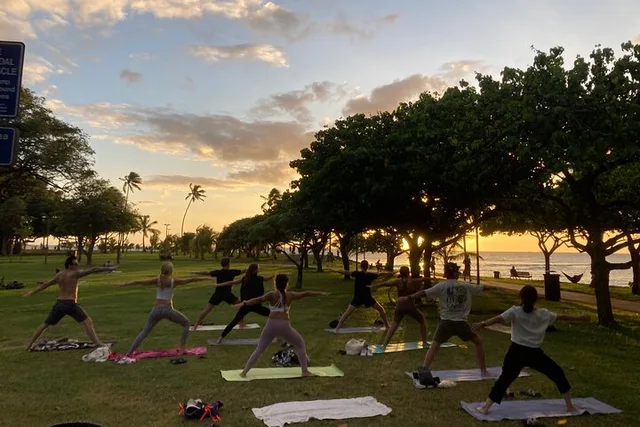 Honolulu Yoga Session at Sunset - Image 6