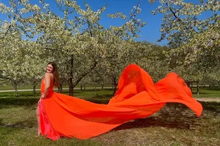 Traverse City Flying Dress Photo Shoot