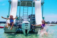 Fort Walton Pontoon Boat Rental with Double Slides 8 hr thumbnail 1