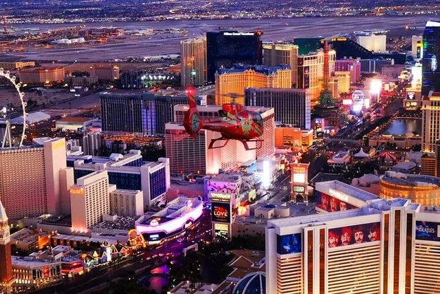 Las Vegas Night Flight and Dinner Experience - Image 2
