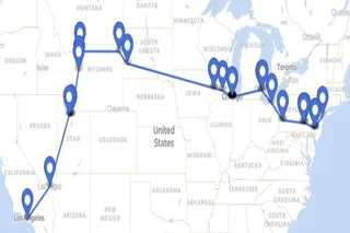 USA Cross-Country Tour: NYC to LA via Chicago and Vegas
