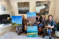 Santa Fe Abstract Painting Class thumbnail 6
