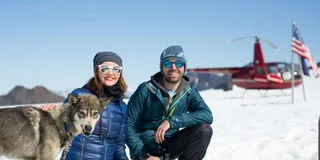 Seward Helicopter Glacier Dogsled Tour