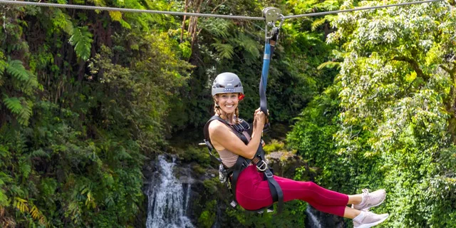 Hilo Zipline Tour Over Waterfall - Image 4