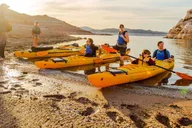 Lake Mead Sunset Kayak Tour with Dinner and Campfire thumbnail 5