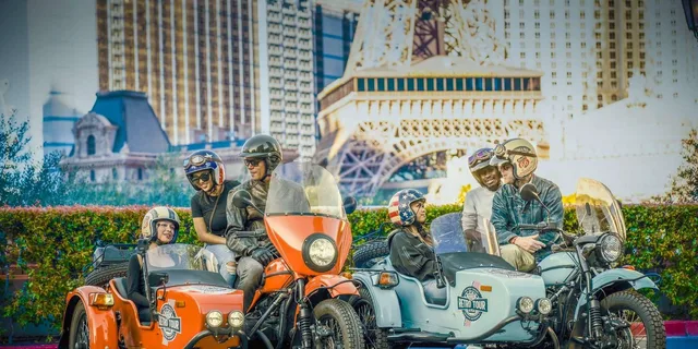 Las Vegas Sidecar Motorcycle Tour at Night - Image 2