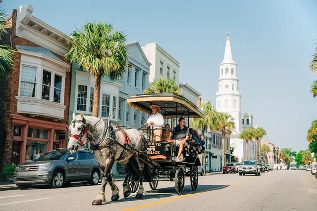 Charleston Horse & Carriage Ride and Harbor Cruise - Image 1