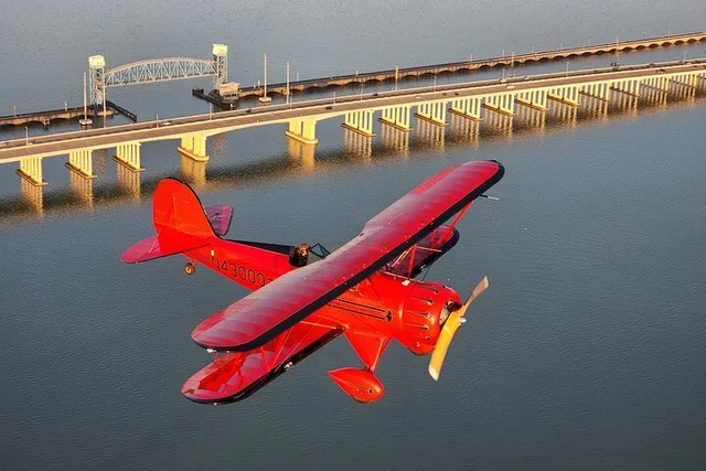 Galveston Biplane Ride Over Bolivar Lighthouse - Image 2
