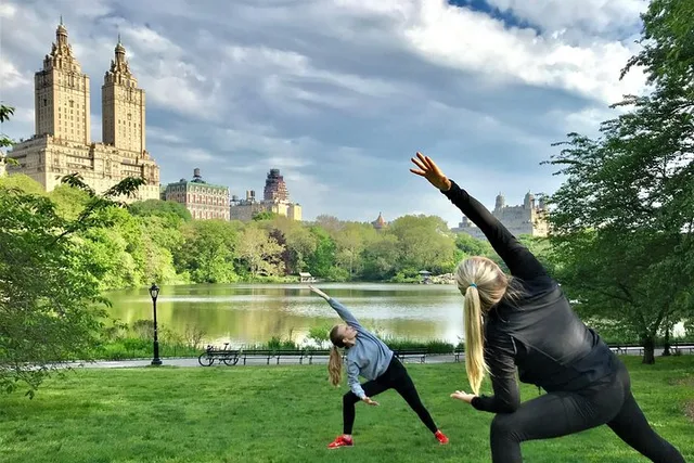 New York Central Park Walking Tour with Yoga 90 min - Image 1