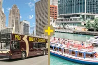 Chicago Architecture River Tour and Hop-on Hop-off Bus thumbnail 1