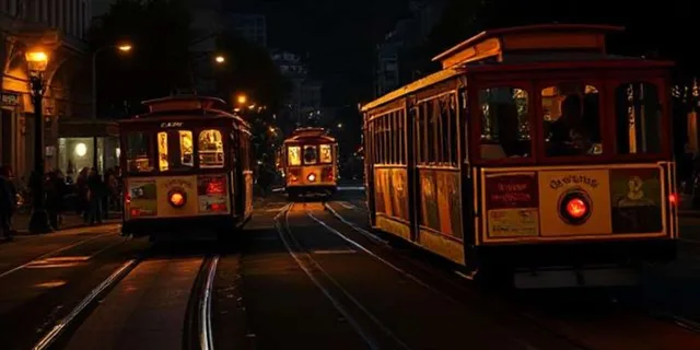 San Francisco Cable Car Tour After Dark - Image 1