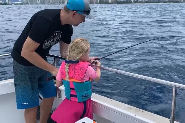 Honolulu Fishing Charter for Family and Friends 2 hr - Image 1