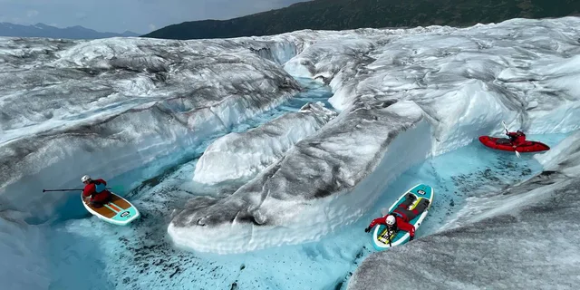 Anchorage Knik Glacier Helicopter and Paddleboarding Tour - Image 4