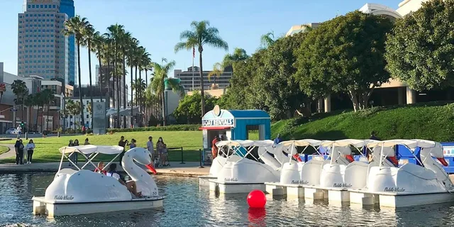 Los Angeles Swan Boat Rental at Echo Park Lake - Image 1