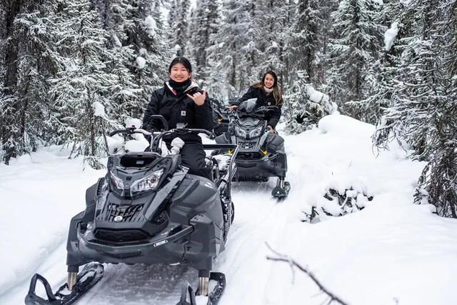 Borealis Basecamp Reindeer and Snowmobile Day Trip - Image 1
