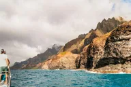 Kauai Napali Coast Sunset Sailboat Tour thumbnail 3
