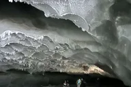 Fairbanks Snowshoe Hike to Castner Glacier Ice Cave thumbnail 6