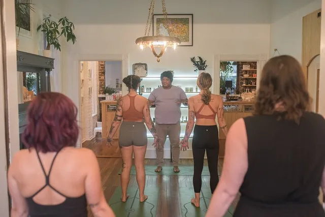Savannah Yoga Session in Boutique Cannabis Store - Image 6