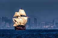 San Diego 16th Century Galleon Sail thumbnail 4