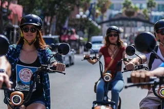 San Diego Scooter Tour Harbor and Gaslamp Quarter 1 hr