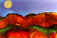 Estes Park Alcohol Ink Landscape Art Class thumbnail 5