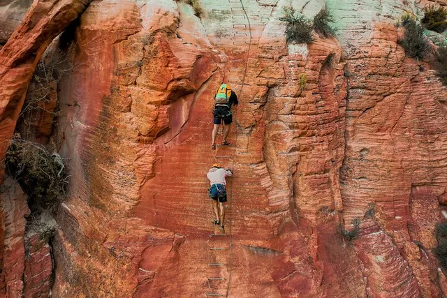 East Zion Elk Heart Cliffs Via Ferrata and Rappelling - Image 5