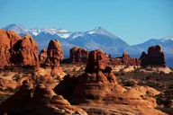 Moab Scenic Drive in Arches National Park at Sunset thumbnail 5